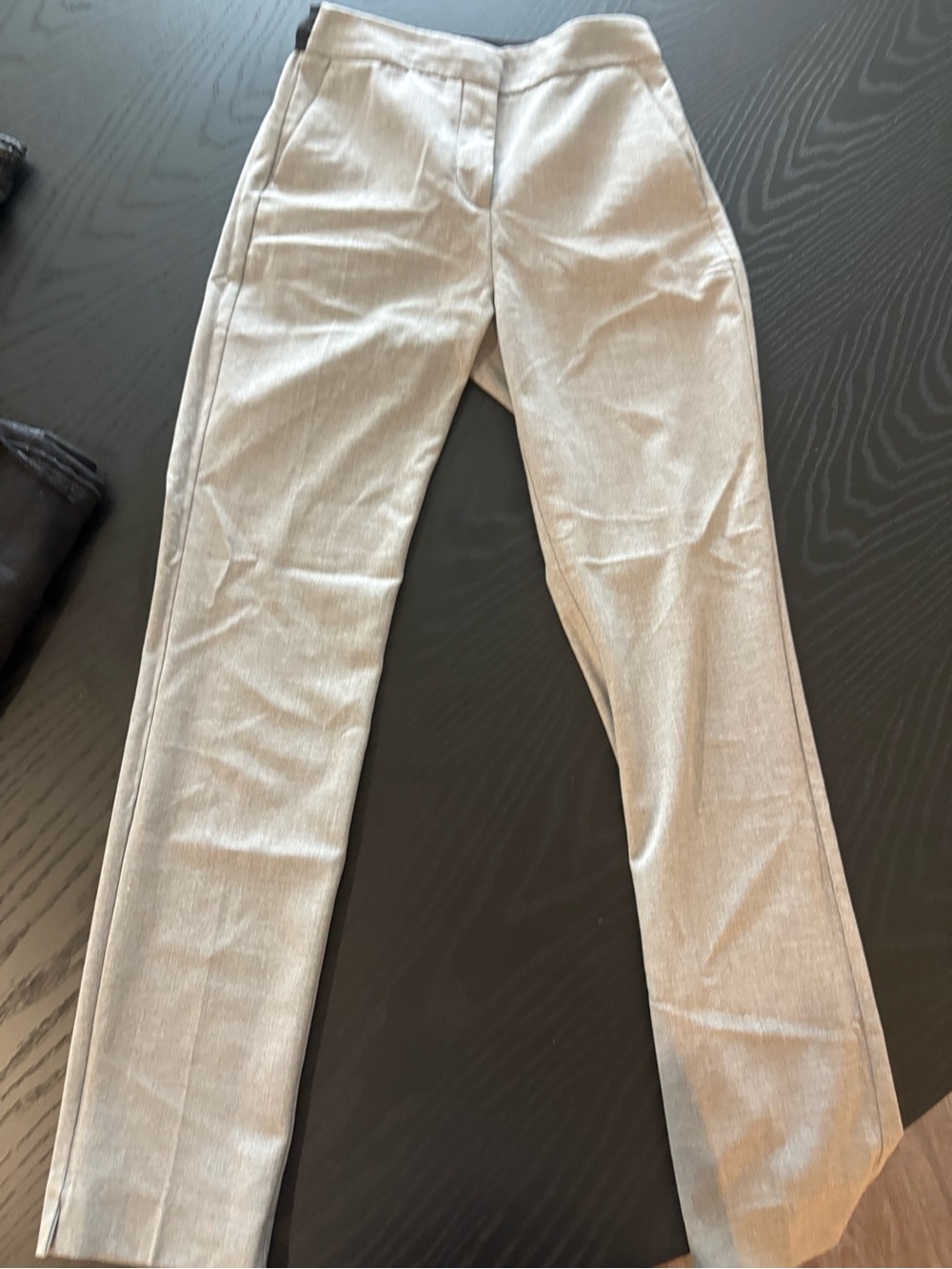 Zara Women's Light grey elastic wait Trousers